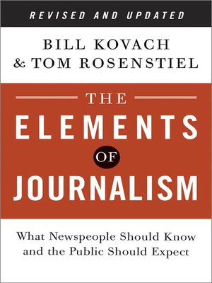 cover image of The Elements of Journalism
